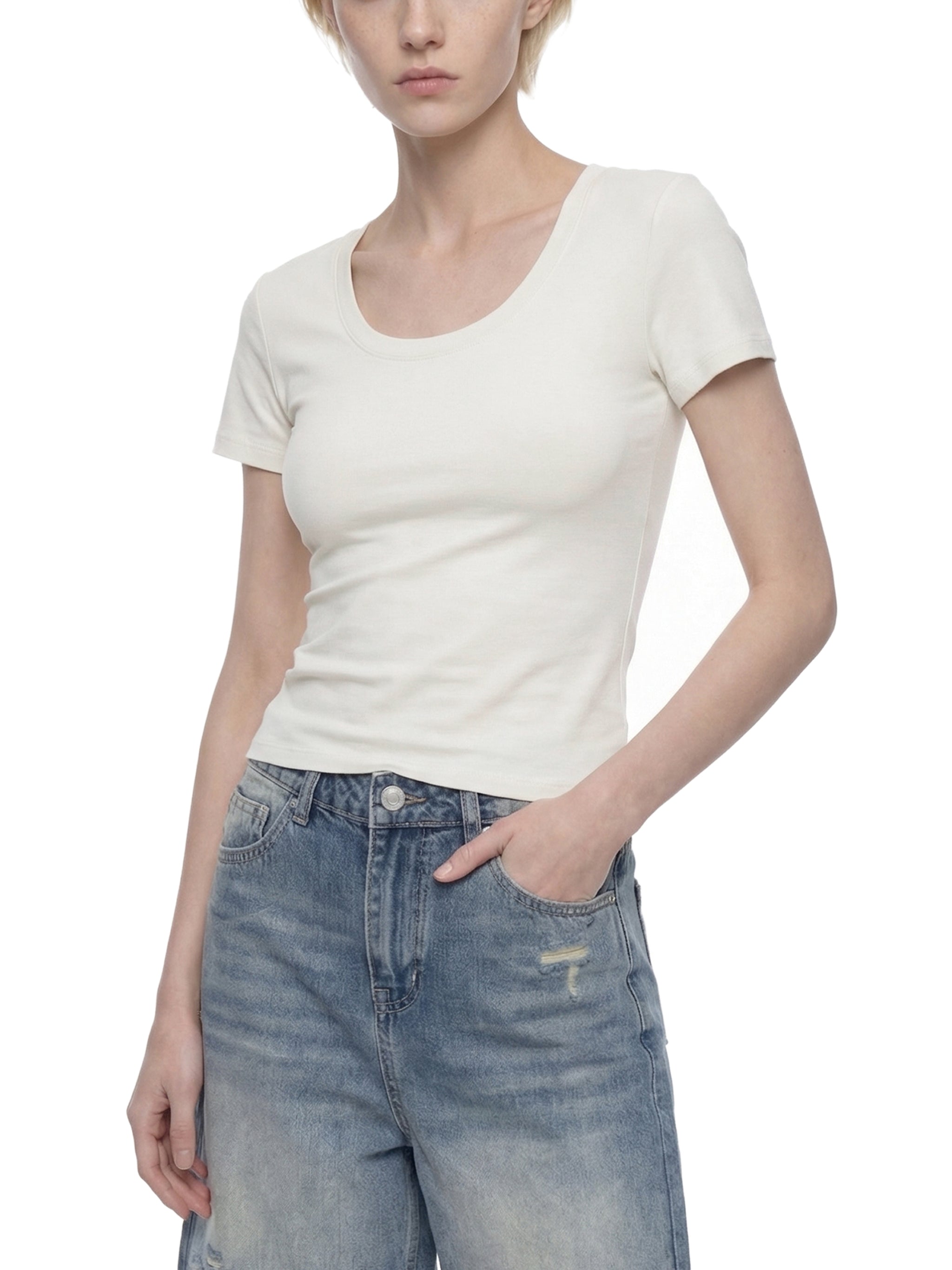 Women's Longline Slim-Fit T-Shirt