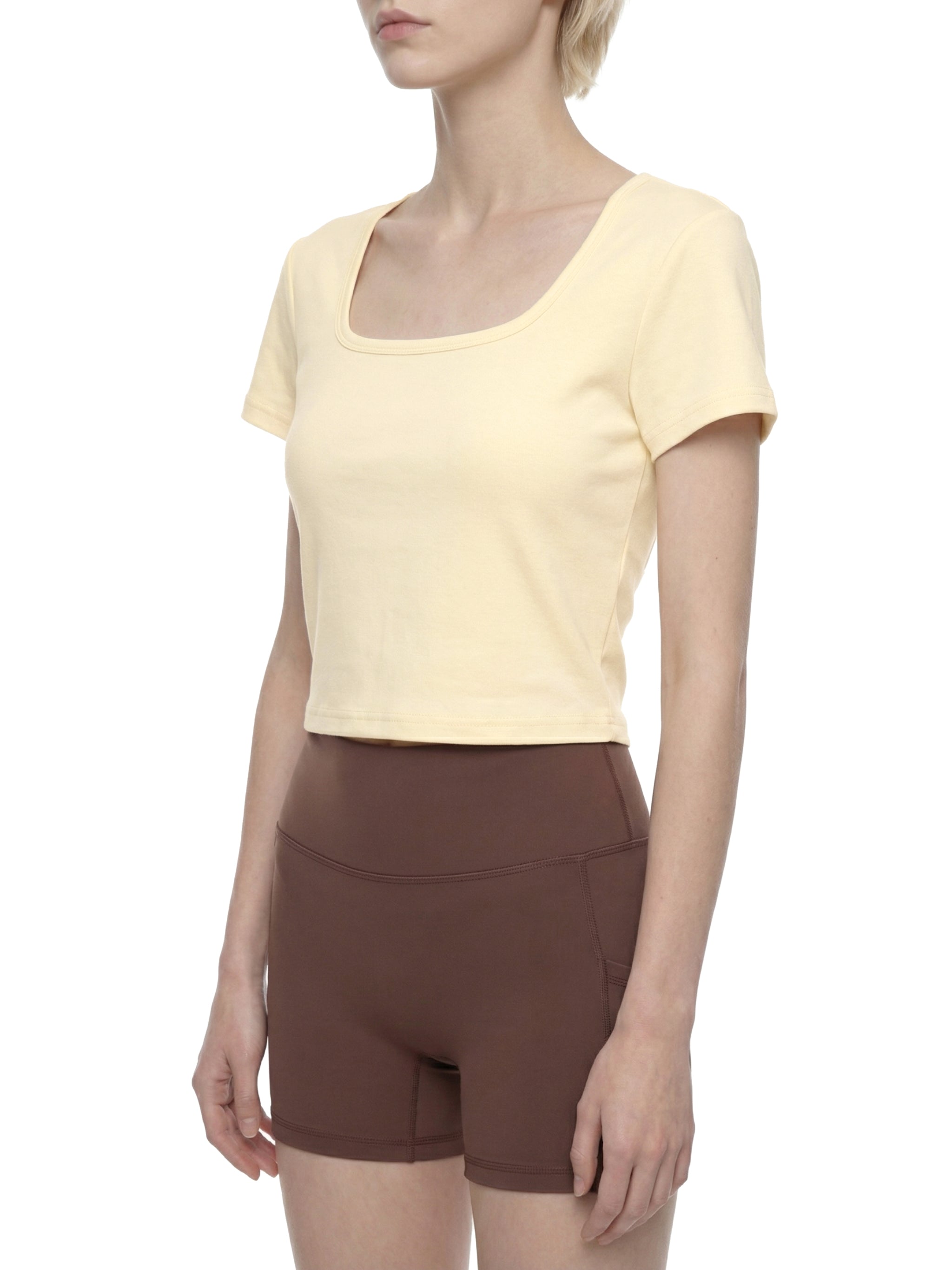Women's Square Neck Crop T-Shirt