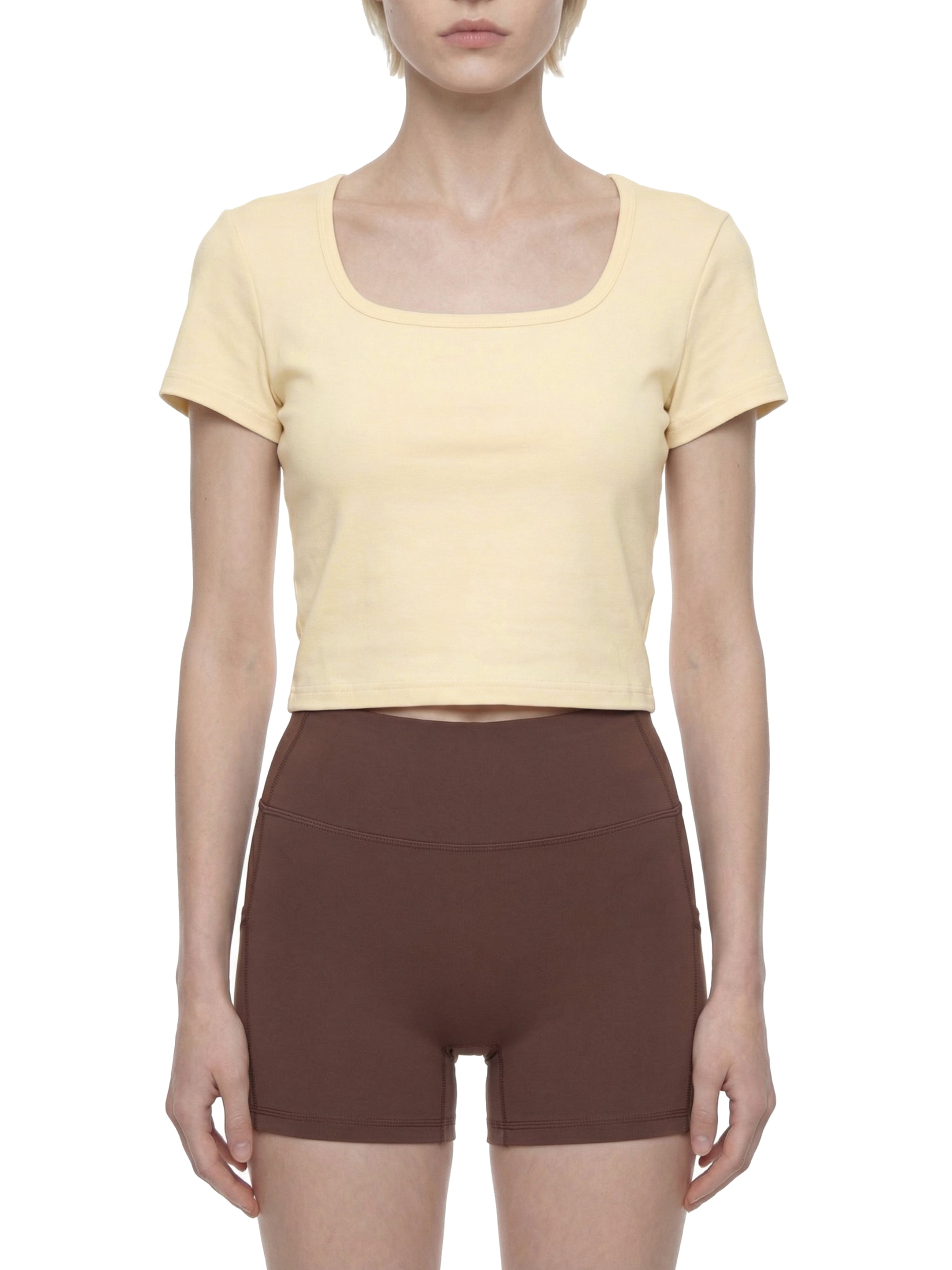 Women's Square Neck Crop T-Shirt