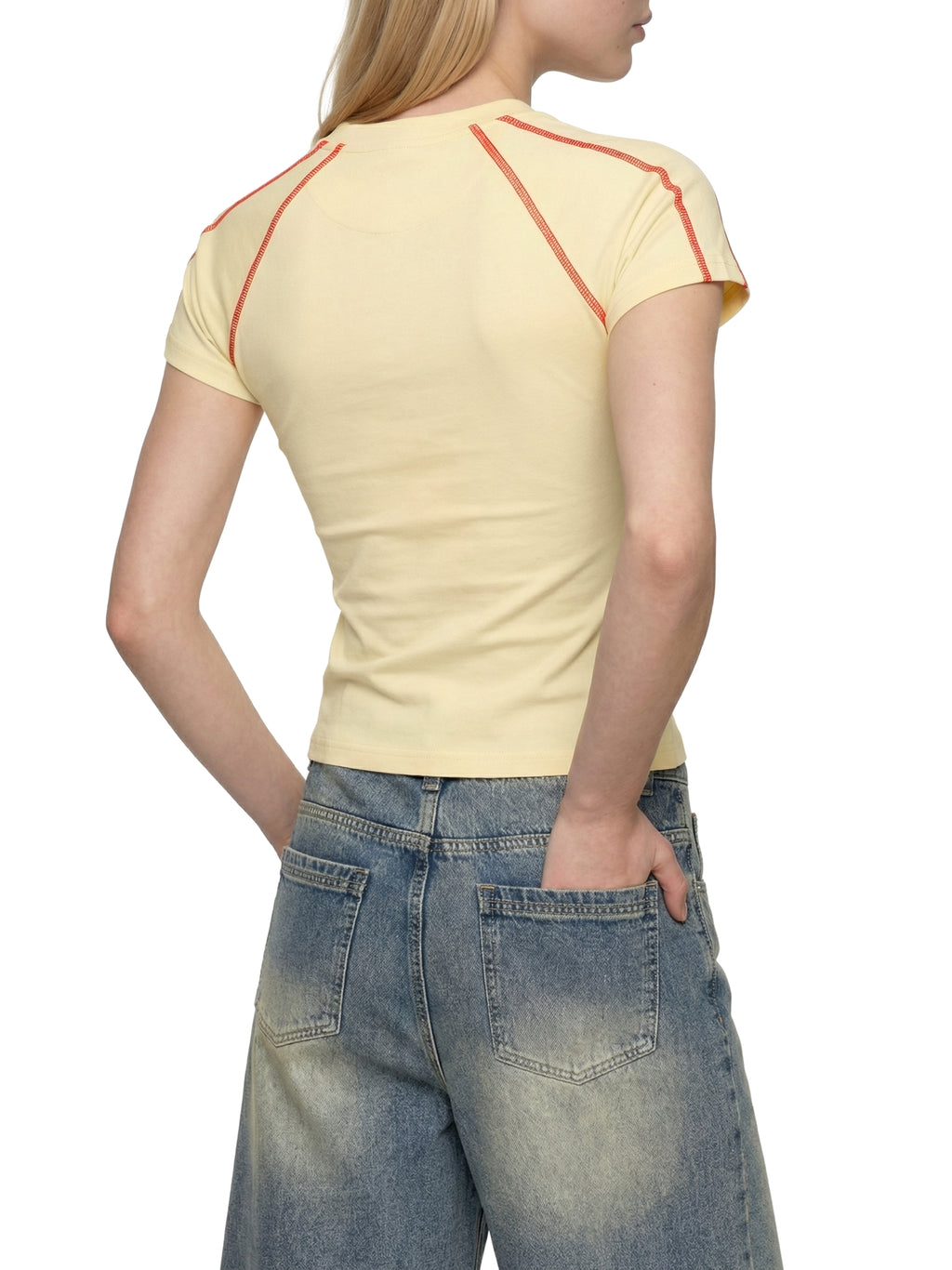 Women's Contrast Stitch Raglan T-Shirt