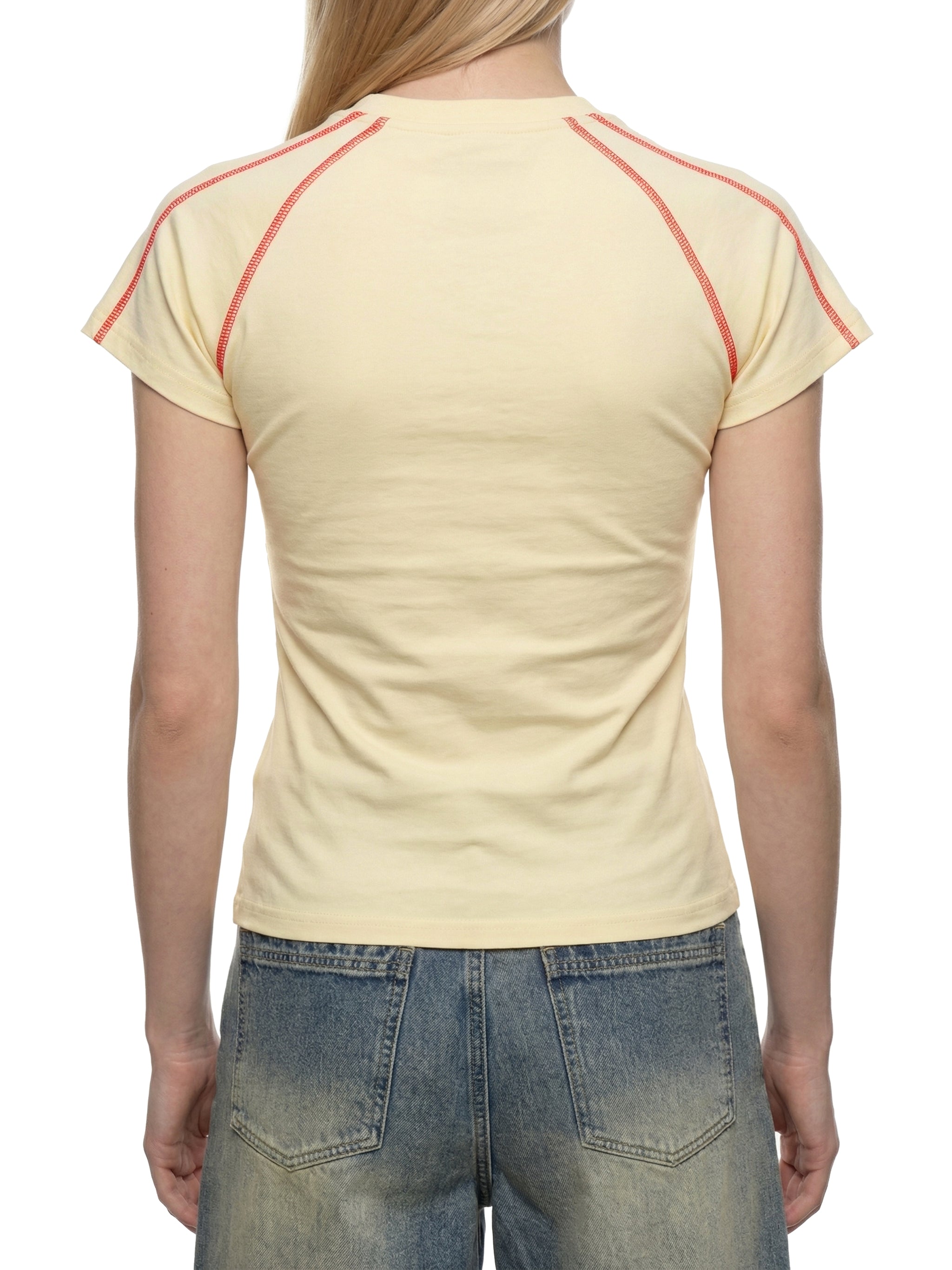 Women's Contrast Stitch Raglan T-Shirt