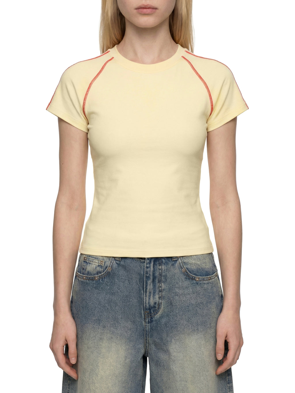 Women's Contrast Stitch Raglan T-Shirt