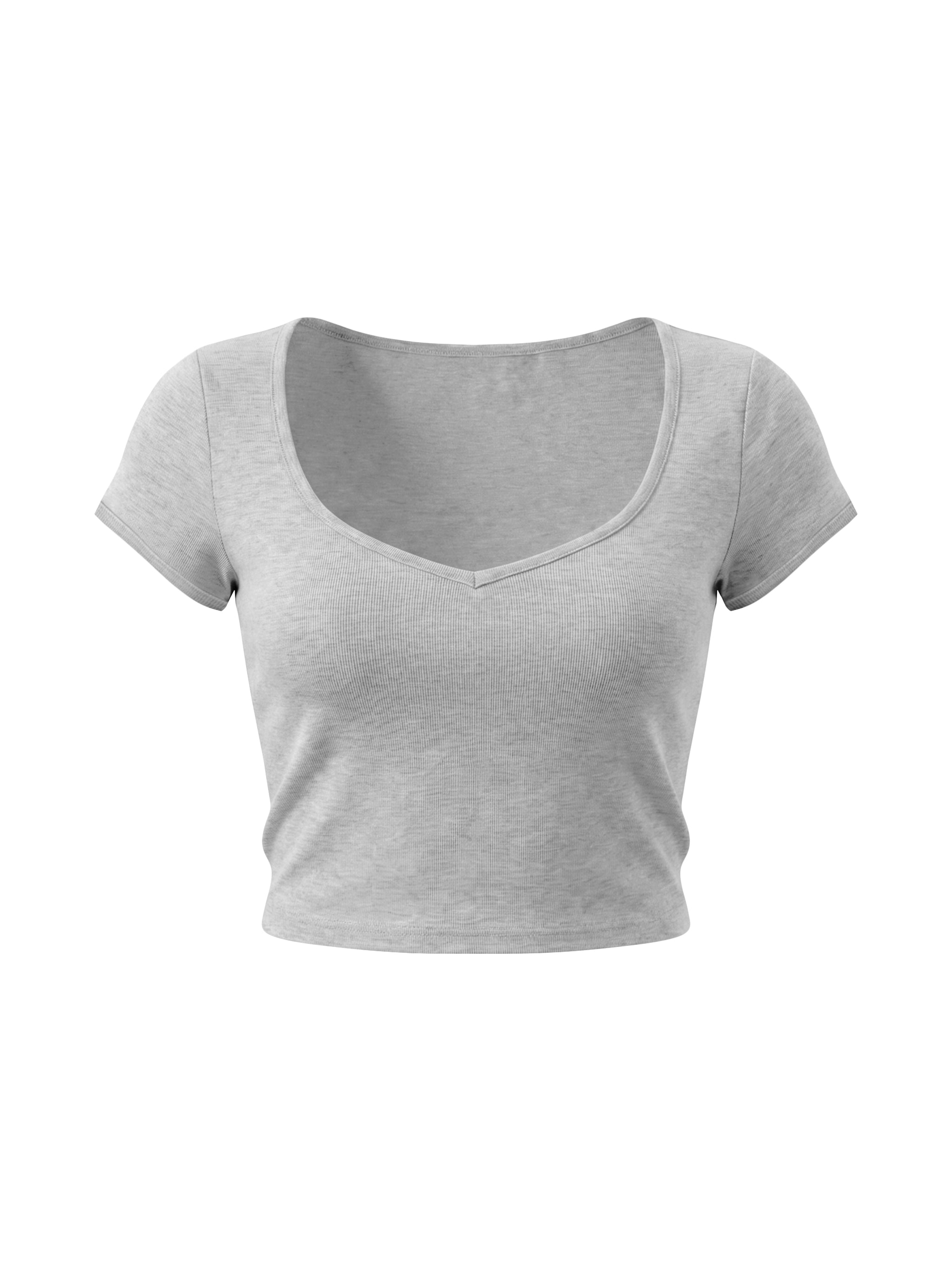 Women's Slim Cap Sleeve Crop T-Shirt