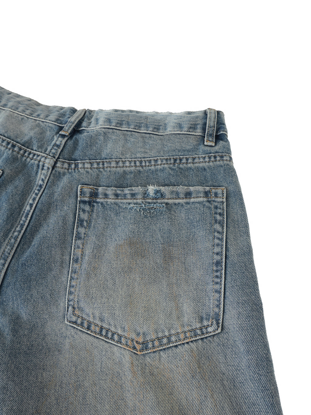 Men's Distressed Barrel Leg Jeans