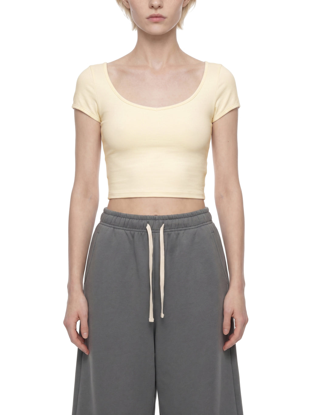 Women's Slim Cap Sleeve Crop T-Shirt