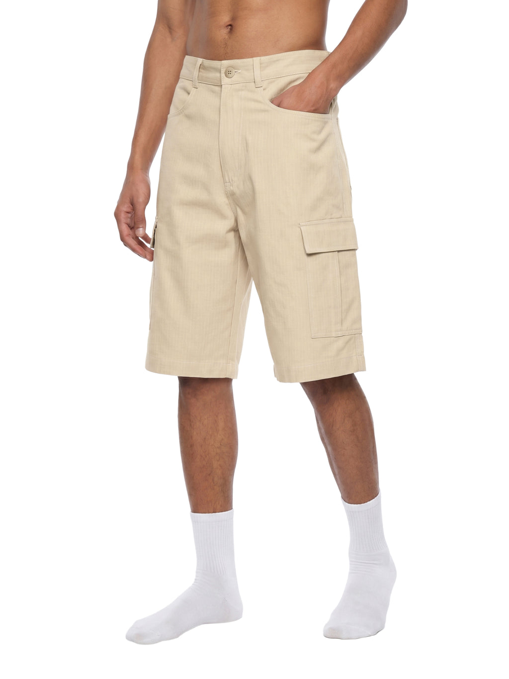 Unisex Woven Cargo Shorts