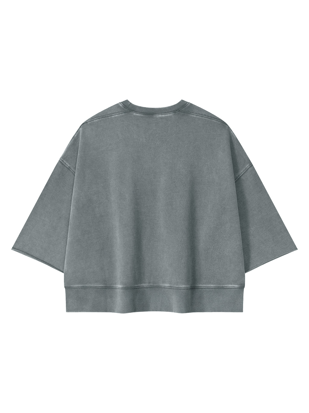 Mineral Wash Boxy Raw Edge T-Shirt