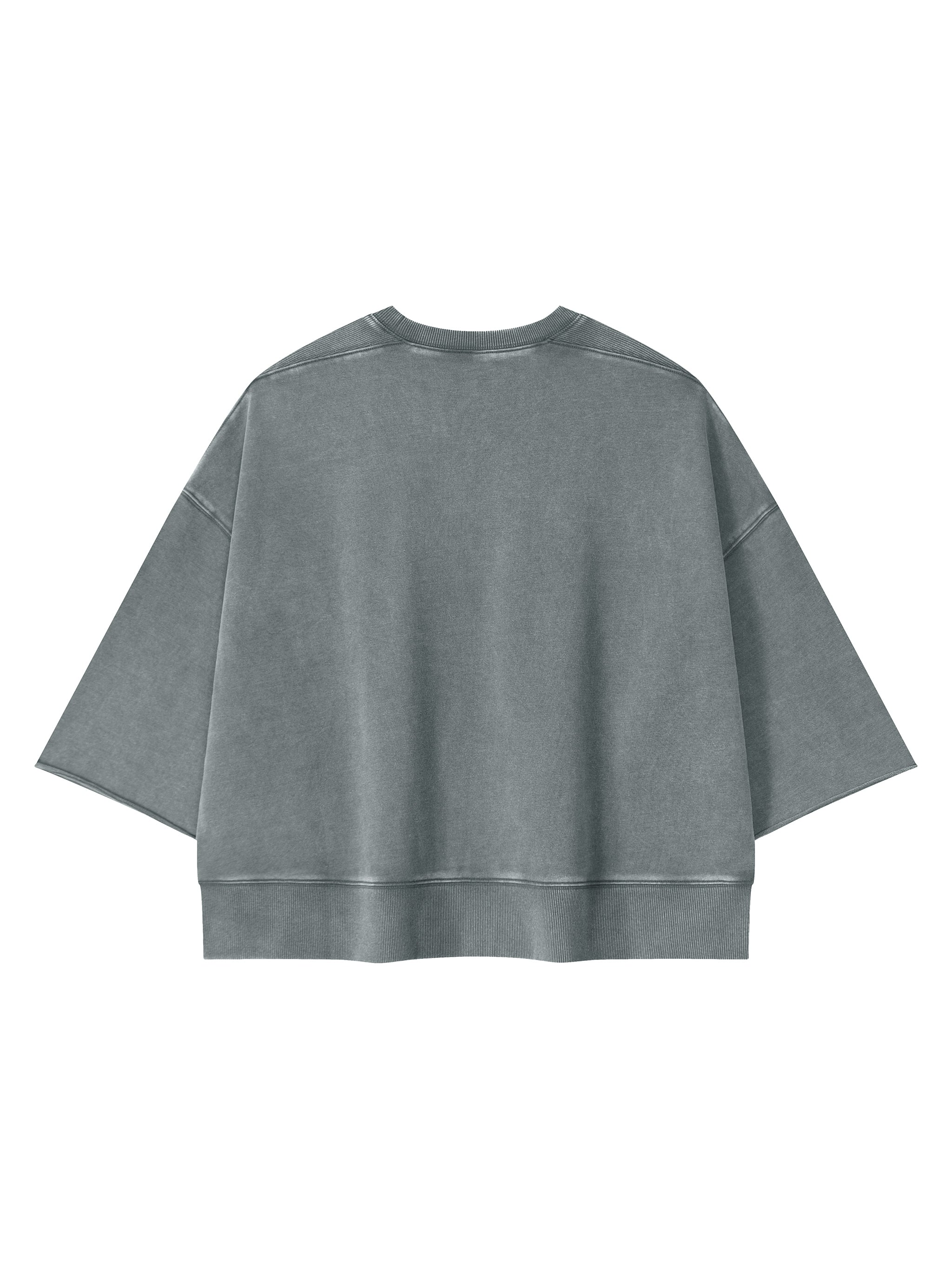 Mineral Wash Boxy Raw Edge T-Shirt