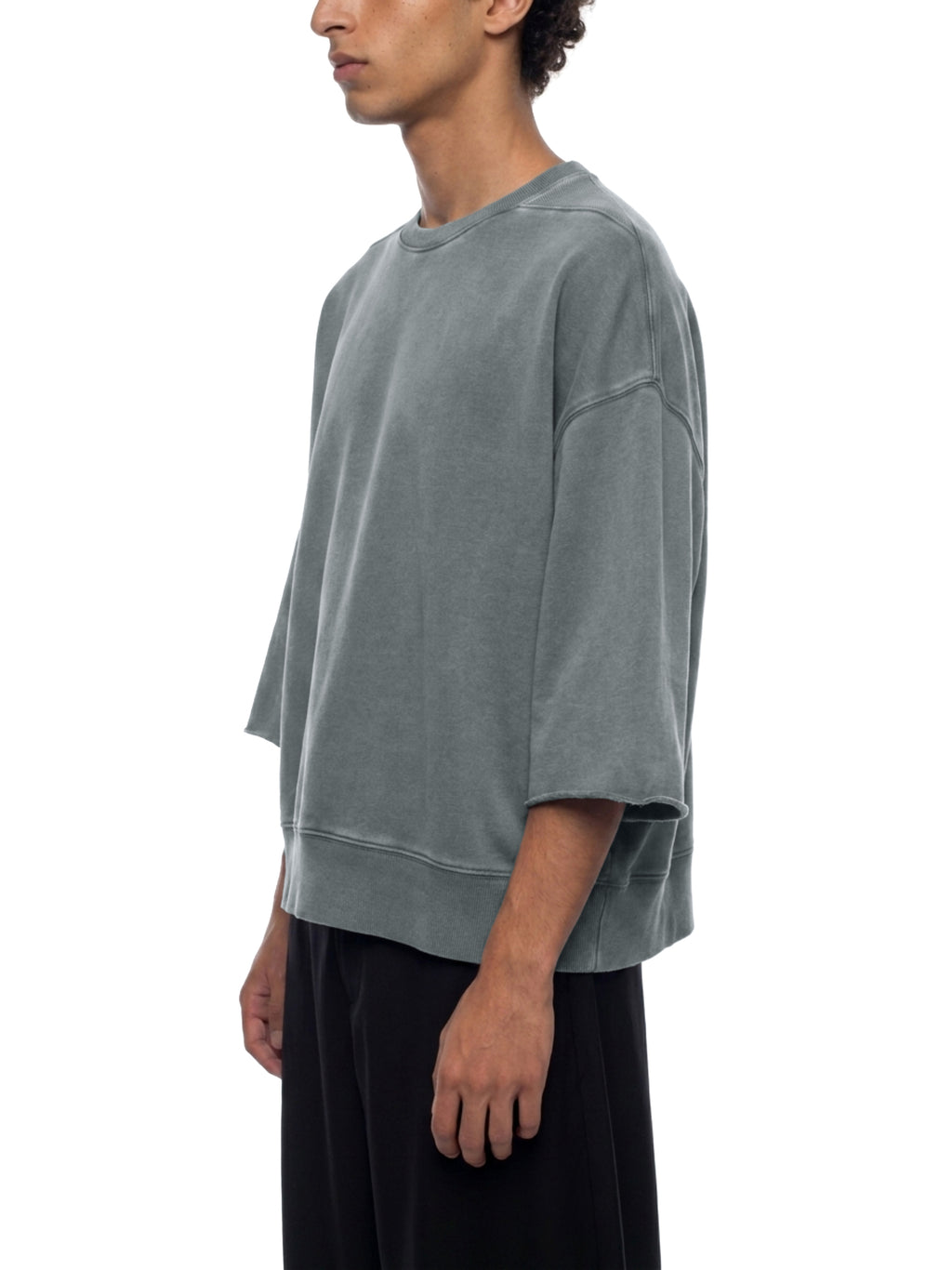 Mineral Wash Boxy Raw Edge T-Shirt