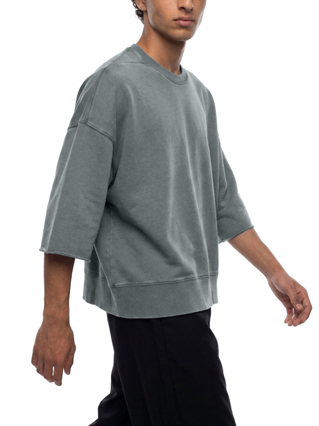 Mineral Wash Boxy Raw Edge T-Shirt